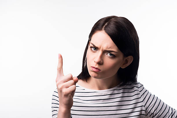 istock Cheerless girl giving commands 522334706