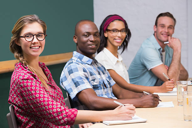 istock Portrait of creative executives in meeting 522336437