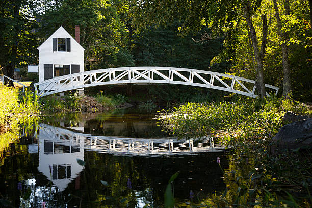 istock Wood bridge, Somesville 522336459