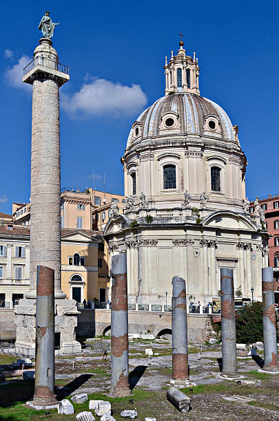 istock Trajan's Column and Foro di Traiano, Rome 522336715