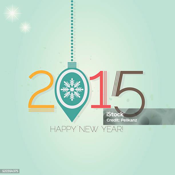 Frohes Neues Jahr 2015 Stock Vektor Art und mehr Bilder von 2015 - 2015, Abstrakt, Bildhintergrund