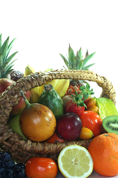 istock Fruit basket with various fruits 522358597
