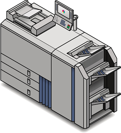A small digital press/copier/scanne r/printer/publisher .