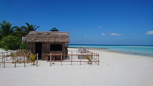 istock beautiful hut in fun island resort in maldives 522368636