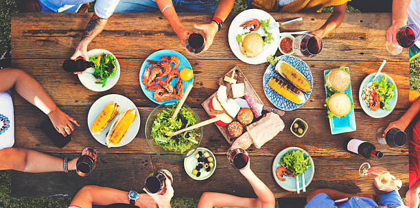 istock Lunch Launcheon Outdoor Dining People Concept 522369454