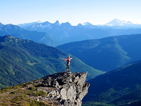 Mount Cheam summit, British Columbia, Canada. 