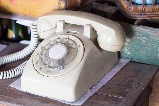 istock Close up of old public phone 522372806