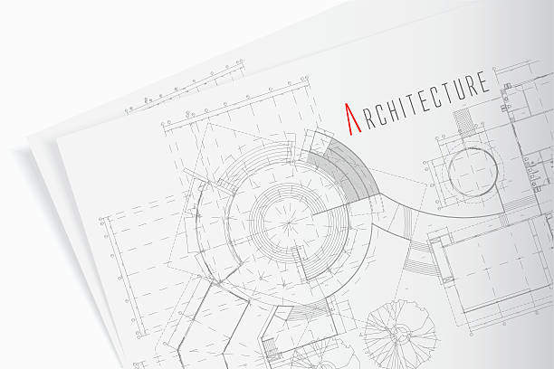 부분을 건축 프로젝트 - drawing compass architecture work tool engineering stock illustrations