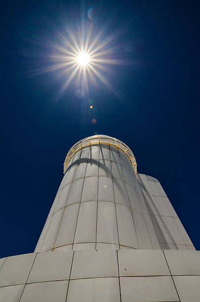 Telescopes of the Teide Astronomical Observatory Telescopes of the Teide Astronomical Observatory in Tenerife, Spain. observatory tenerife canary islands el teide national park stock pictures, royalty-free photos & images