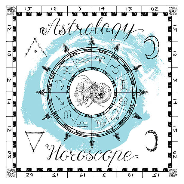 istock Astrology set for Zodiac Sign Cancer or Crab 522374024