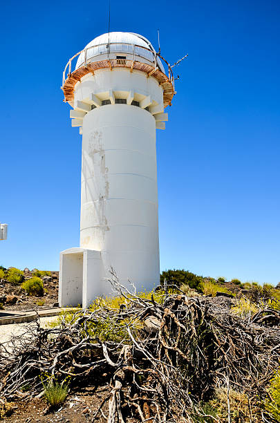 Telescopes of the Teide Astronomical Observatory Telescopes of the Teide Astronomical Observatory in Tenerife, Spain. observatory tenerife canary islands el teide national park stock pictures, royalty-free photos & images