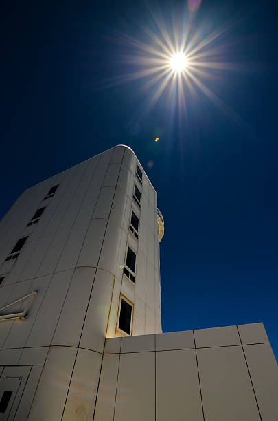Telescopes of the Teide Astronomical Observatory Telescopes of the Teide Astronomical Observatory in Tenerife, Spain. observatory tenerife canary islands el teide national park stock pictures, royalty-free photos & images