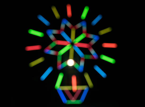 istock blurred light backgrounds in night light festival -Asia Thailand 522376452