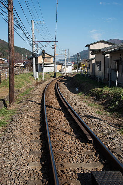 istock the railroad track in Japan 522376608