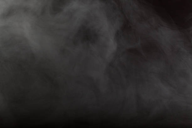 istock Abstract fog or smoke move on black color background 522376880