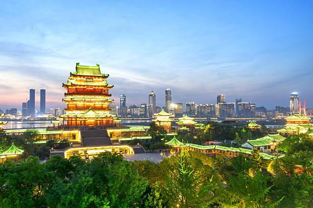 istock nanchang tengwang pavilion at night 522377148