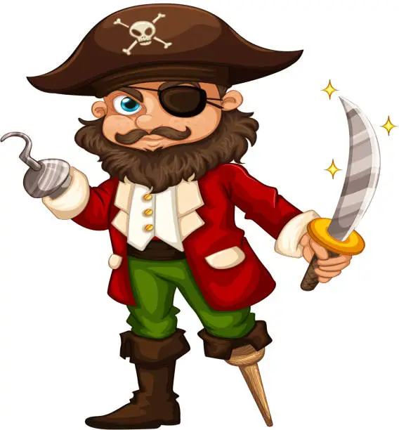 Vector illustration of Pirate