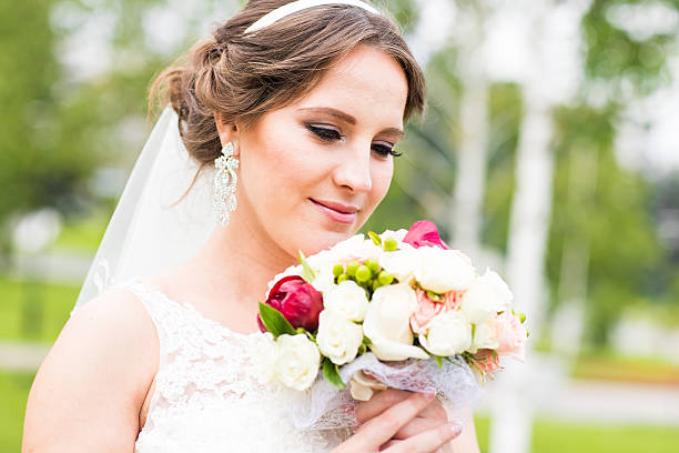 istock nice wedding bouquet in bride's hand 522378488