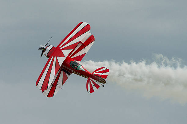 Cosford, UK - 8 June 2014: Pitts Special aerobatic aircraft, displaying at the RAF Cosford Airshow.