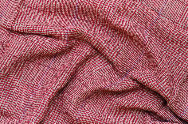 istock Texture of Red Striped Fabric. 522378904