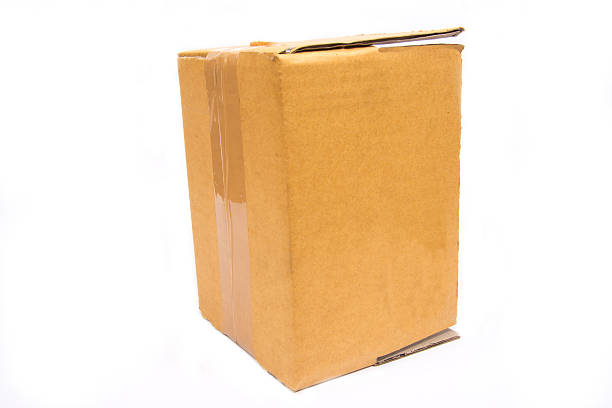 istock cardboard box isolated on white background,paper box 522379286
