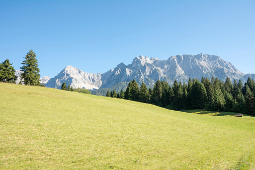 Mountain landscape in the Karwendel mountains (Bavaria, Germany)