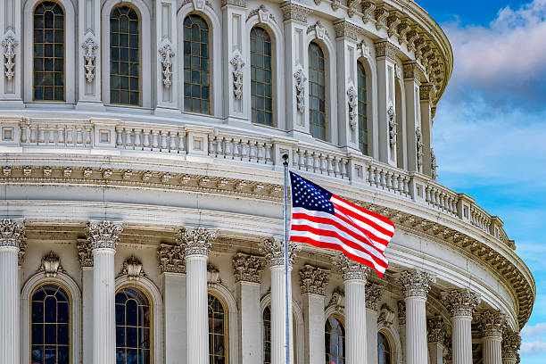 istock Washington DC Capitol view on rainy day 522381564