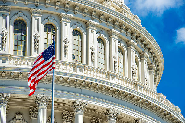 istock Washington DC Capitol view on rainy day 522381588