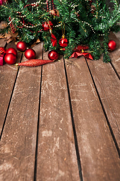 istock Christmas fir tree with baubles 522381847