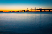 Chesapeake Bay Bridge Just Before Sunrise Horizontal
