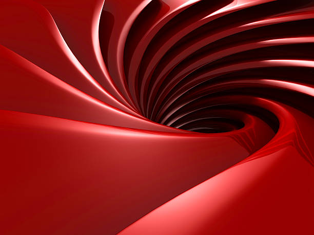 istock Red Tube Hole Tunnel Background 522382086