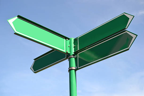 istock Green metal signpost 522382766