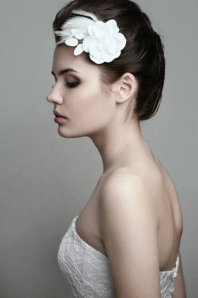 istock Pretty female with bridal make-up 522382921