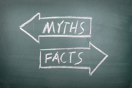 Mitos o hechos concepto photo
