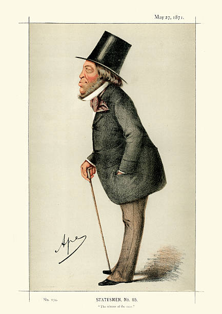 illustrations, cliparts, dessins animés et icônes de vanity fair imprimé mayer amschel de rothschild - illustration and painting politician antique old fashioned