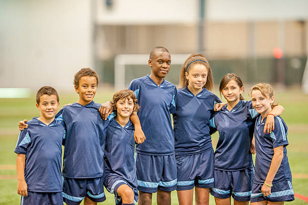 istock Soccer Team Standing Together 522388744