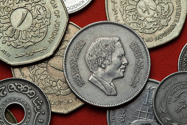 istock Coins of Jordan. King Hussein bin Talal 522391074