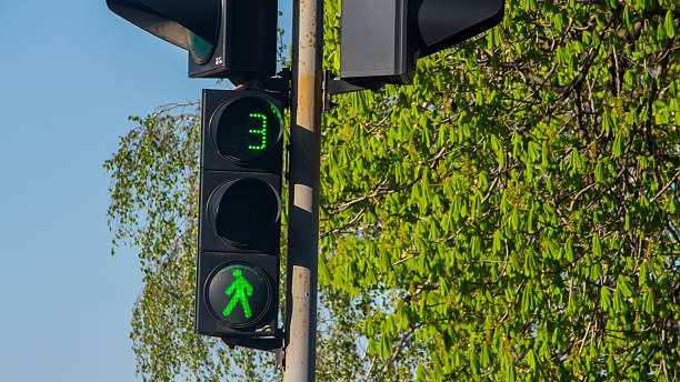 istock Traffic lights with the green light lit 522393772