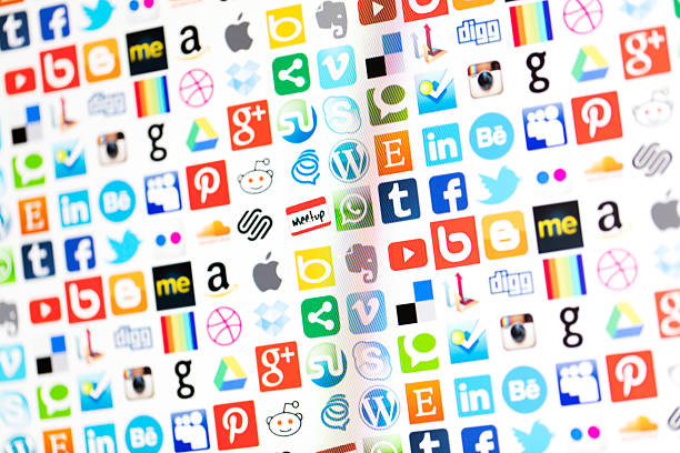 Hand rising against blue background and receiving or collecting likes - social media concept
