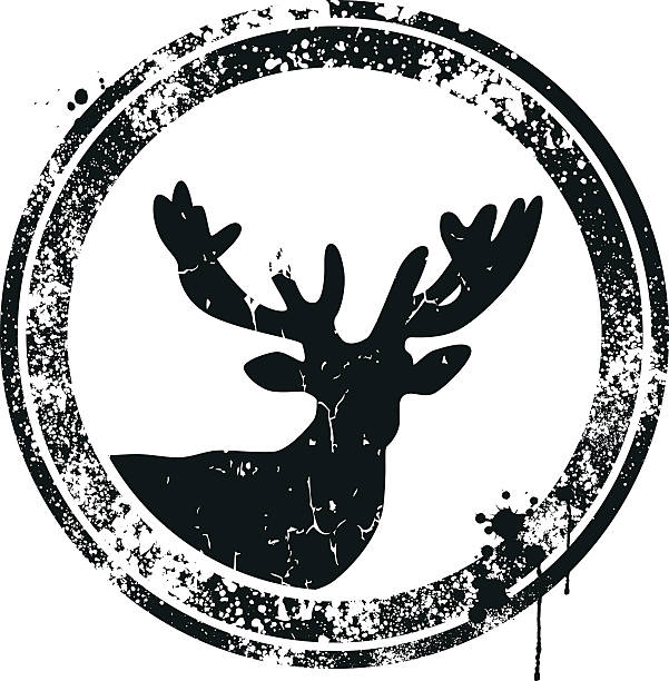 bildbanksillustrationer, clip art samt tecknat material och ikoner med deer - reindeer mist