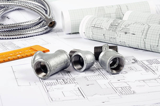 istock Metal plumbing fittings 522394234