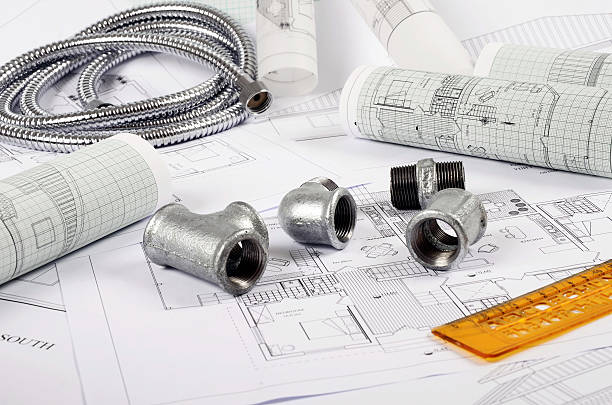 istock Metal plumbing fittings 522394378