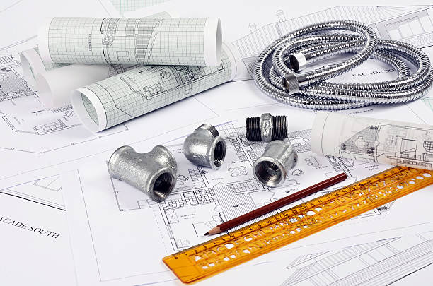 istock Metal plumbing fittings 522394524