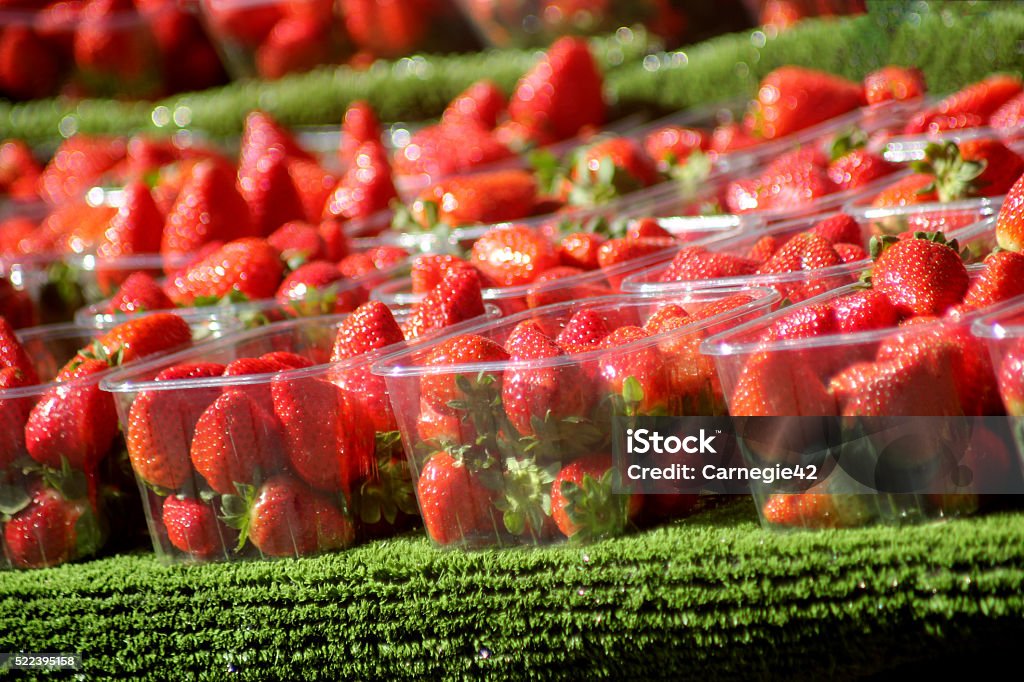 Strawberries Abstract Strawberry Scene Wimbledon Stock Photo