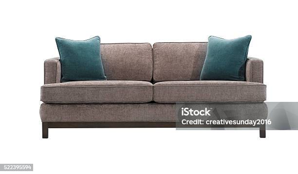 Sofa Stock Photo - Download Image Now - Sofa, Cut Out, White Background