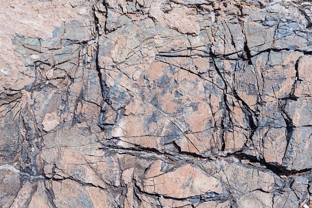 istock Portrait of a stone with cracks. 522396086