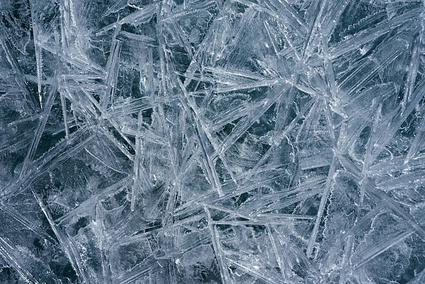 istock The ice cracked on a lake. 522398138