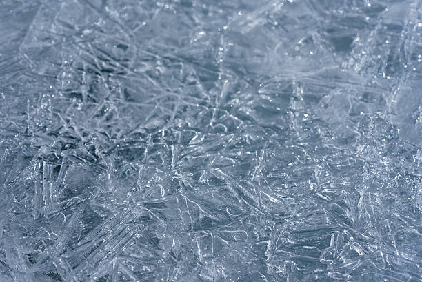 istock The ice cracked on a lake. 522398140