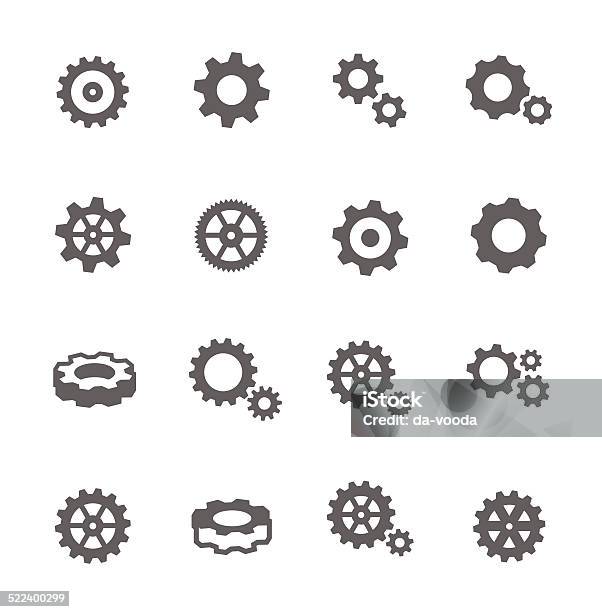 Icônes De Matériel Vecteurs libres de droits et plus d'images vectorielles de Icône - Icône, Rouage - Mécanisme, Cadre de prise de vue