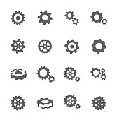 Gear Icons Stock Illustration - Download Image Now - Icon Symbol